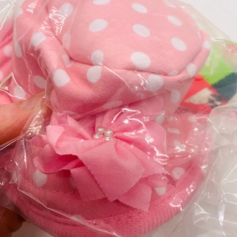 NWT Vibrant Life Dog Bucket Hat Pink/White polka dots Size XS/S(up to 20 pounds) - Picture 5 of 9